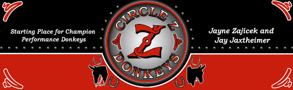 Circle Z Donkey banner for Donkey and Mules For Sale